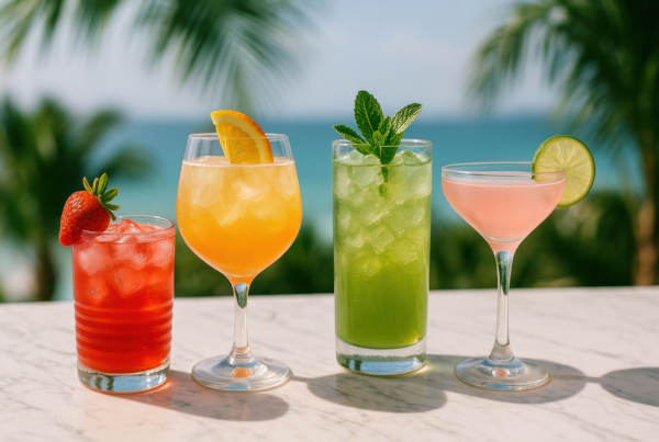 Cocktails, mocktails e sangrias